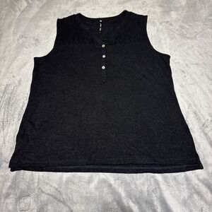 Kuhl Womens Size L Brisa Black Sleeveless Tank Top 8197